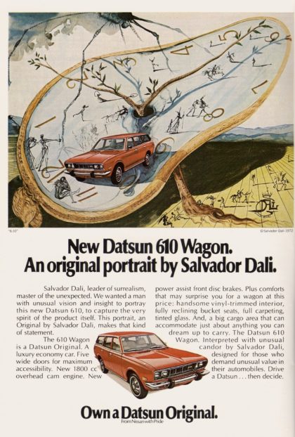 datsun 610 wagon reklama Dali